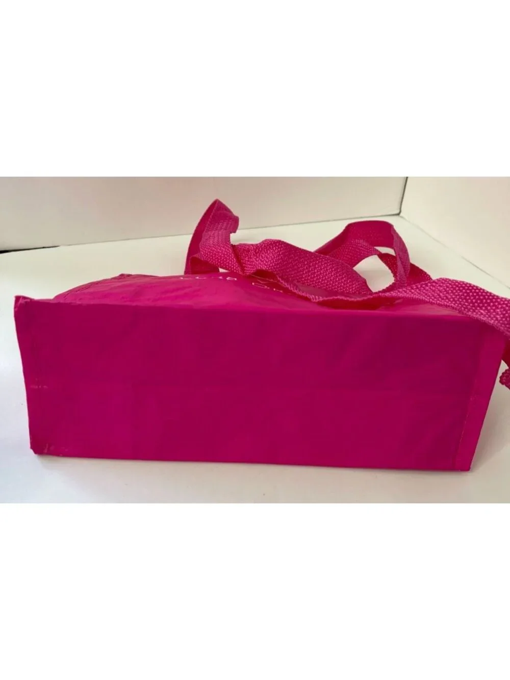 Vera Bradley PINK Shopping Bag Tote Market Tote Reusable Gift Bag Lot of 2